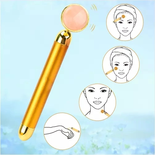 New Product Ideas 2018 Beauty and Personal Care Germanium Rolling Facial Massager 24K Gold Beauty Bar